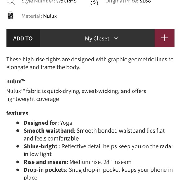 Lululemon Lab Alacer Tight - Picture 7 of 7